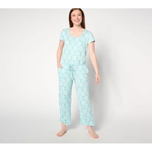 Muk Luks Women's Jumpsuits Sz XL Cloud Knit Square Neck Blue A645265